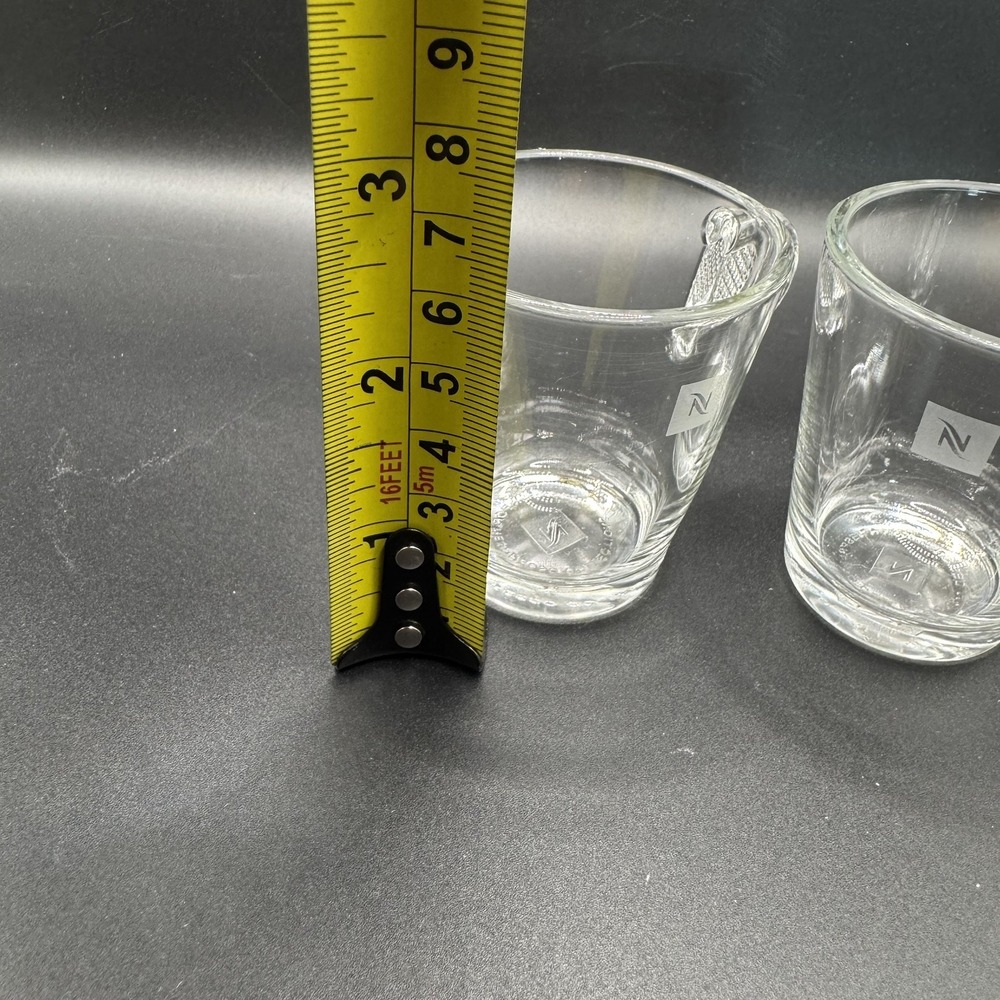 Nespresso Glass Collection Clear Demitasse Espresso Coffee Mug Cup Set of 2 - Picture 6 of 9